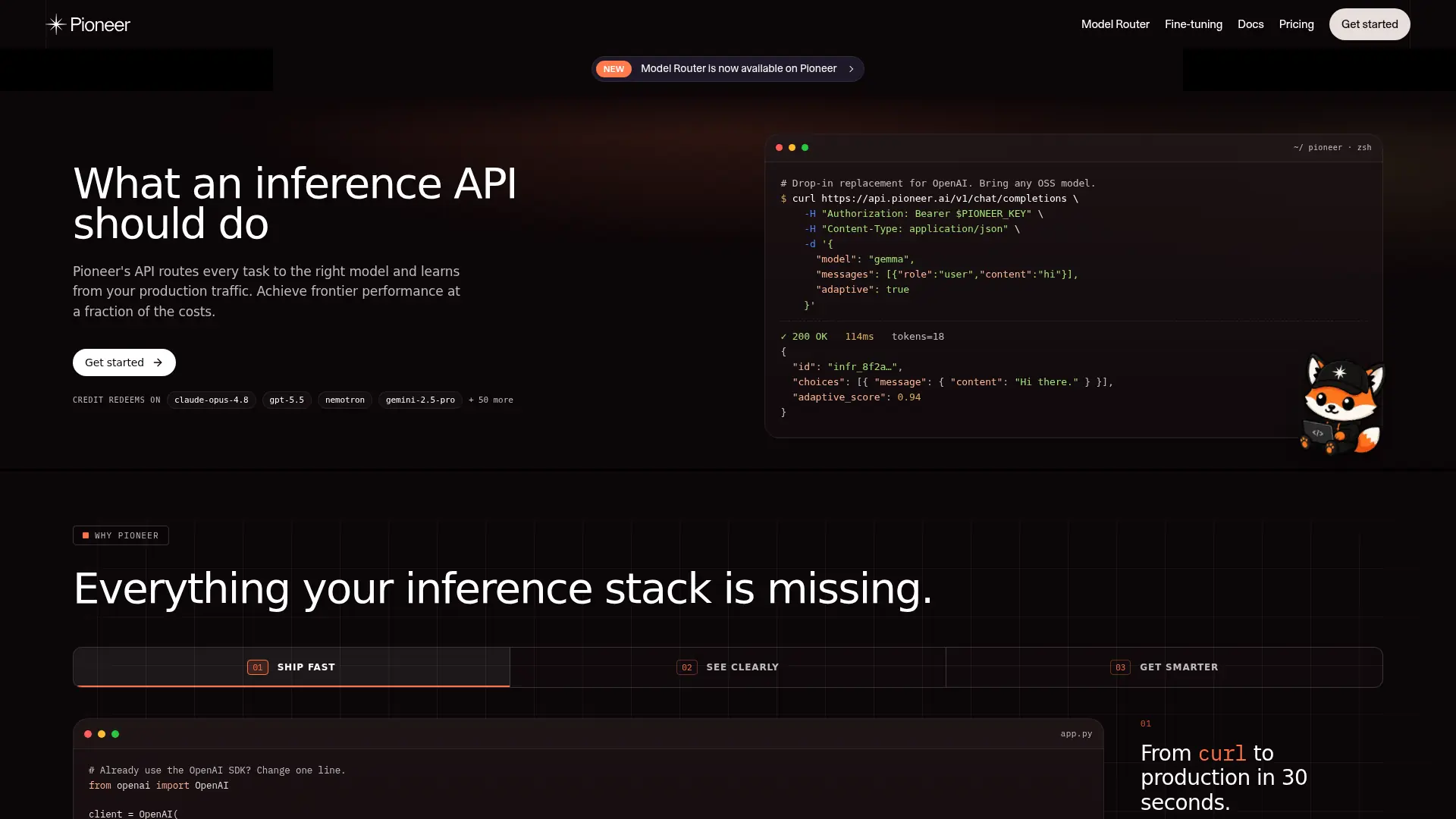Pioneer screenshot