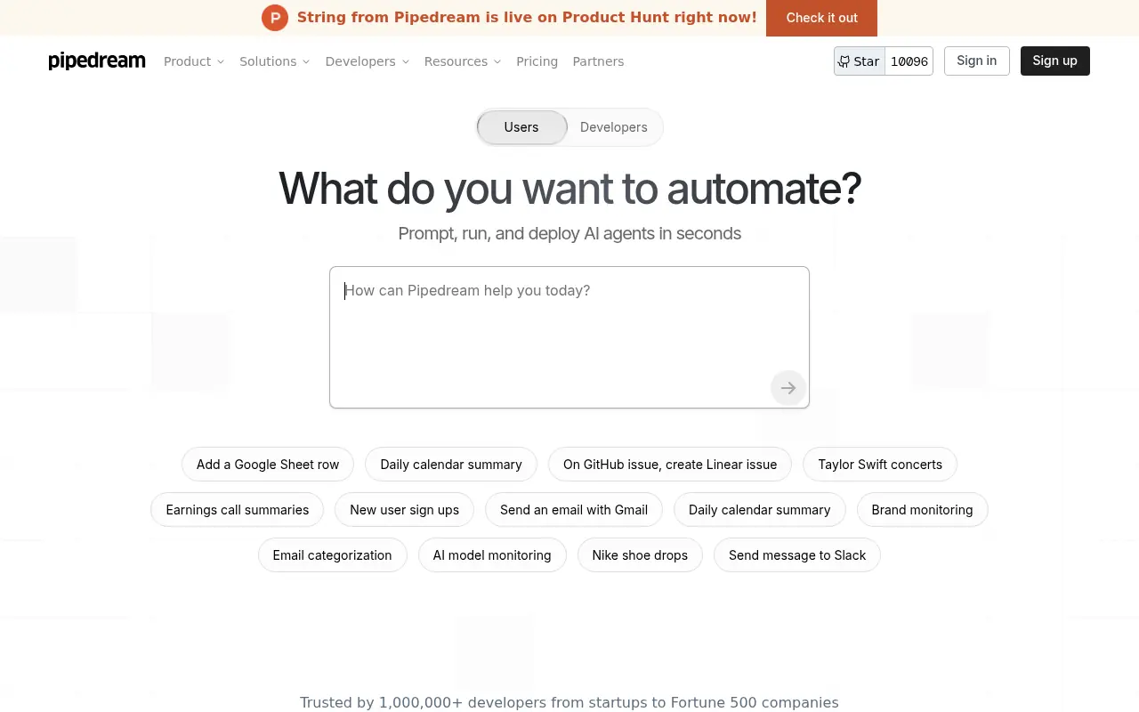 Pipedream screenshot