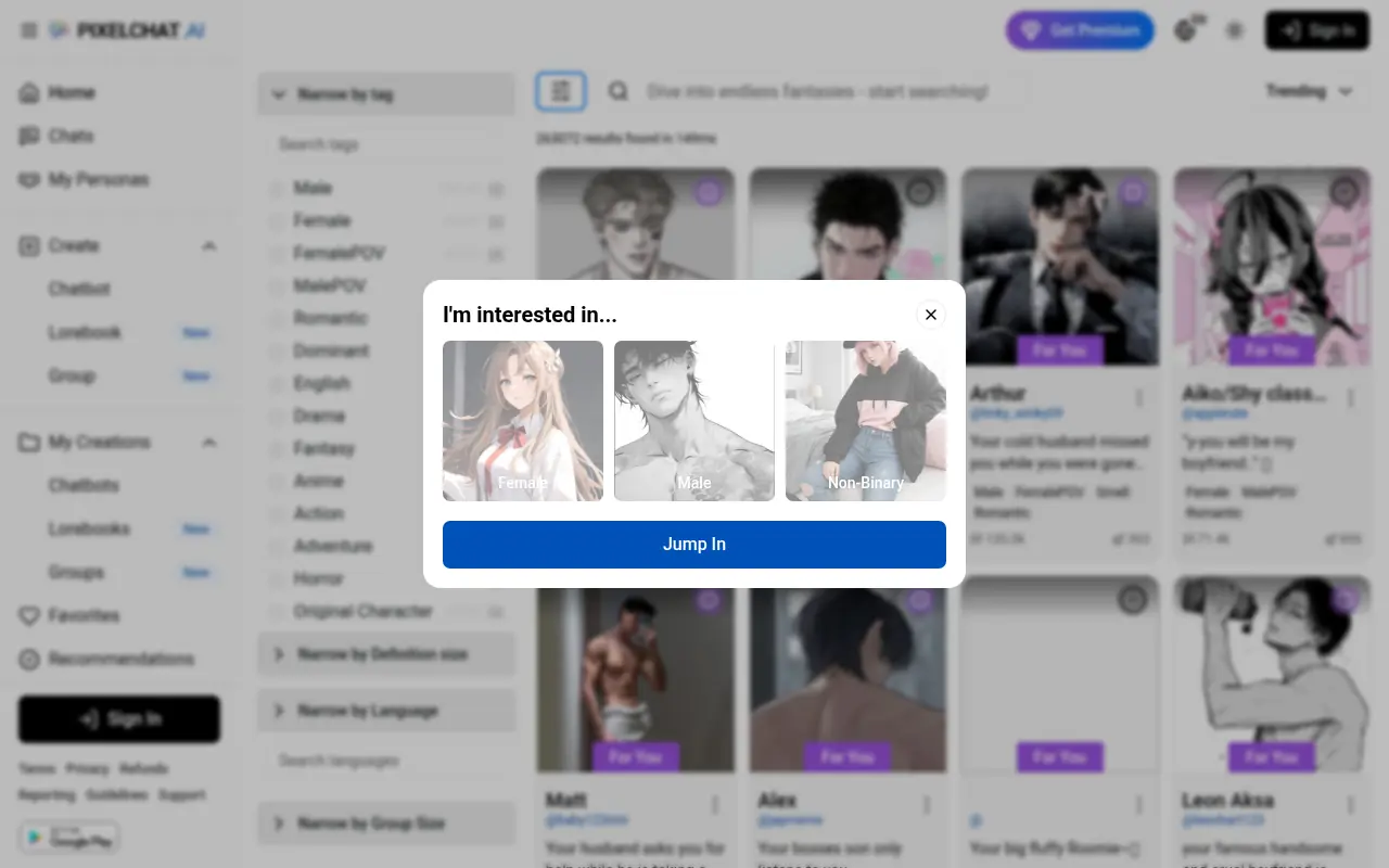 PixelChat screenshot