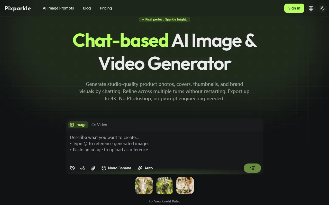 Chat-based AI Image Generator screenshot