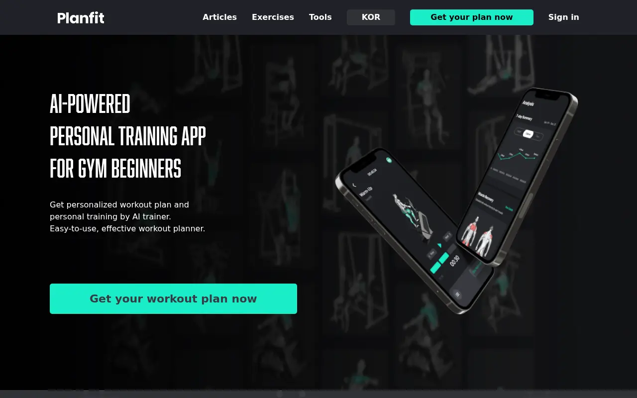 Planfit screenshot