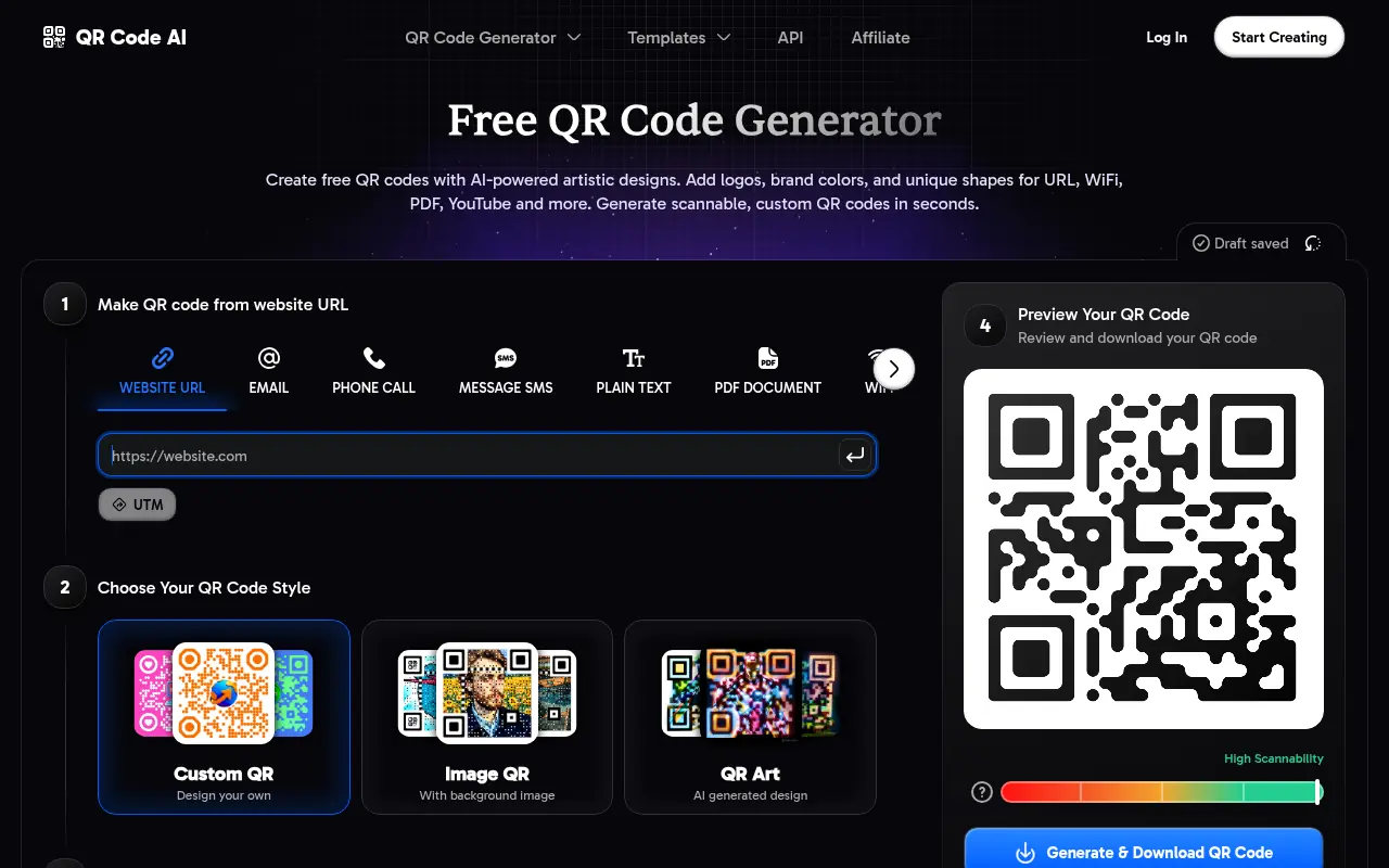 QR Code AI screenshot