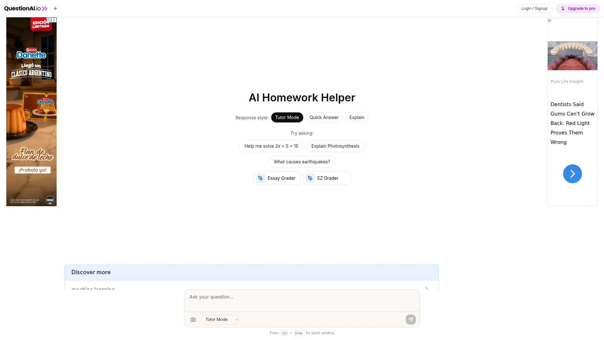 Question AI screenshot