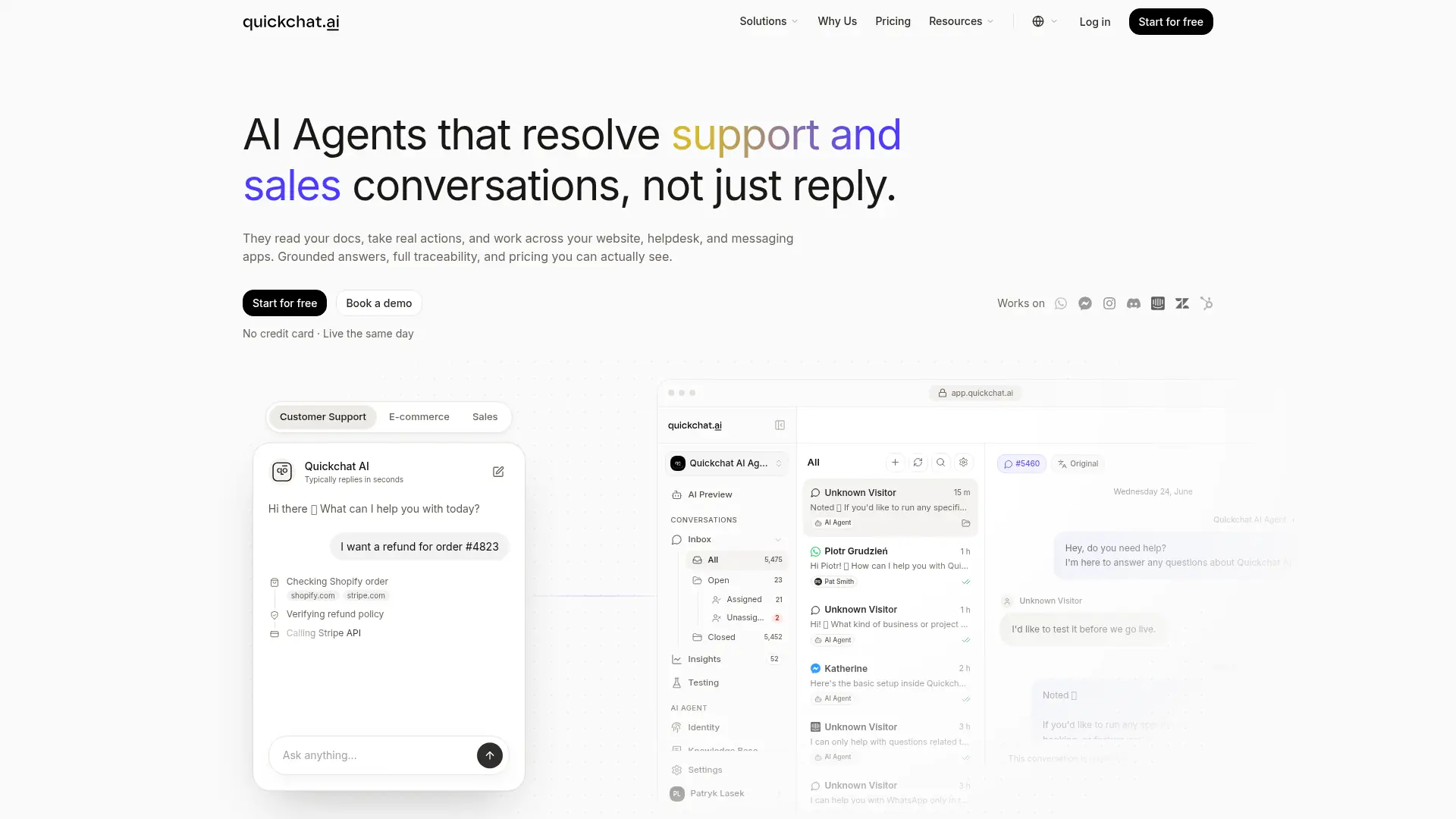 Quickchat AI screenshot