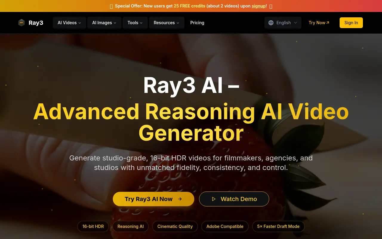 Ray3 screenshot