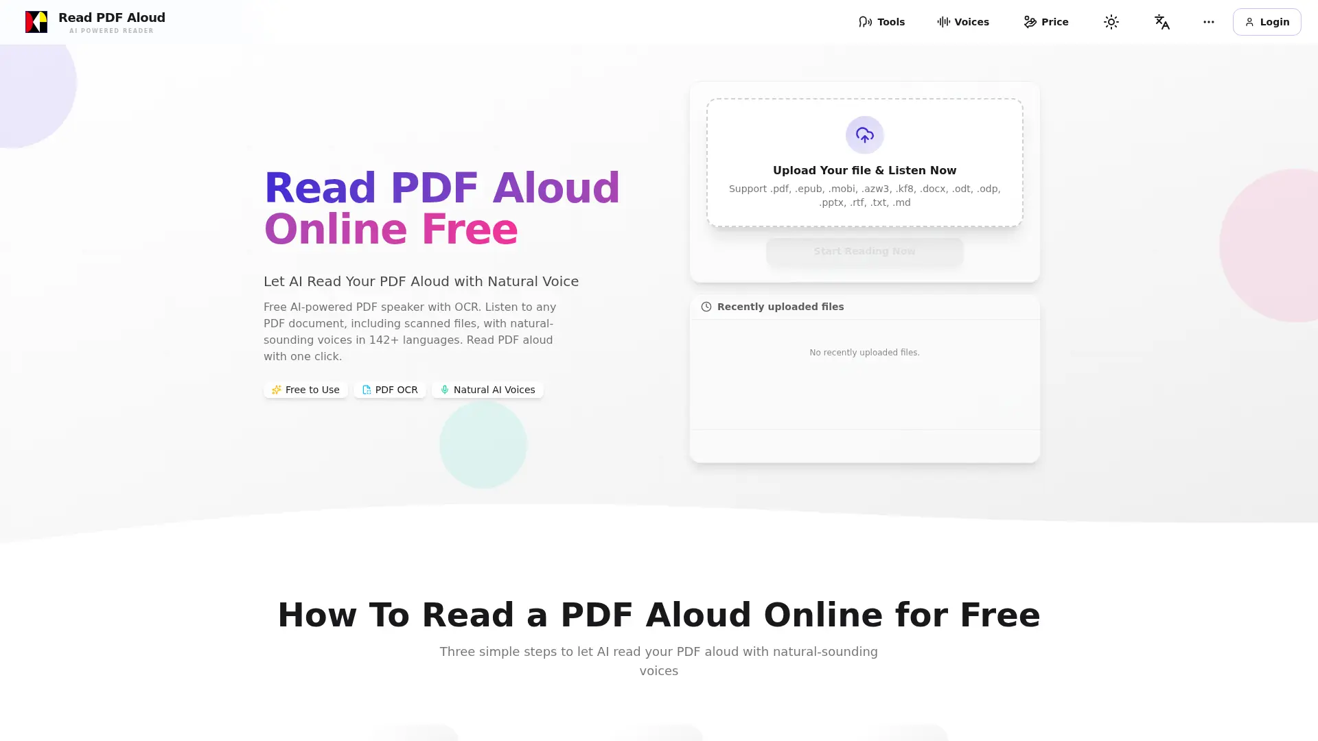 Read PDF Aloud screenshot