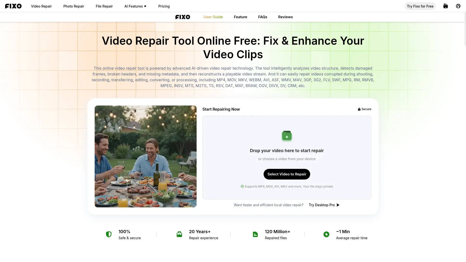 EaseUS Online Video Repair screenshot