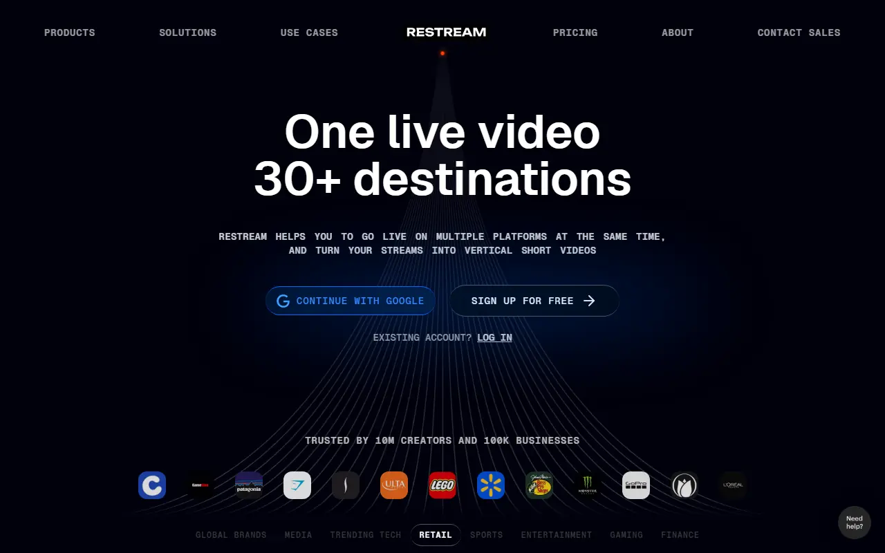 Restream screenshot