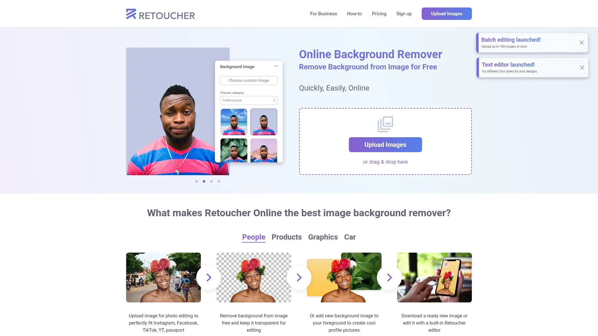 Retoucher Online screenshot