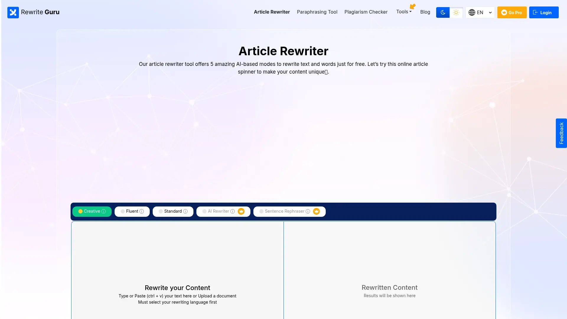 RewriteGuru screenshot