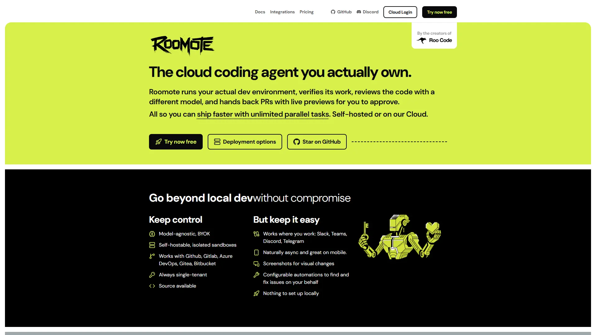 Roomote screenshot