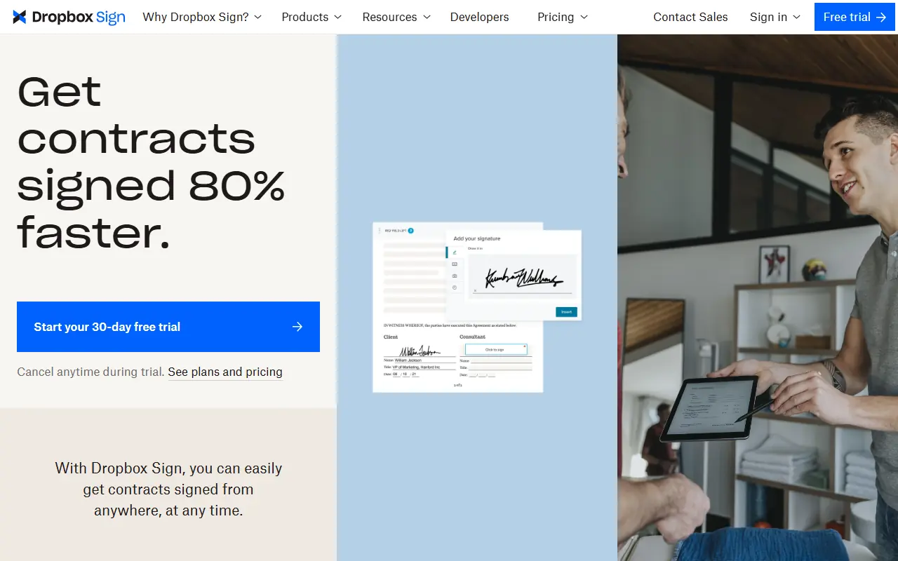 Dropbox Sign screenshot