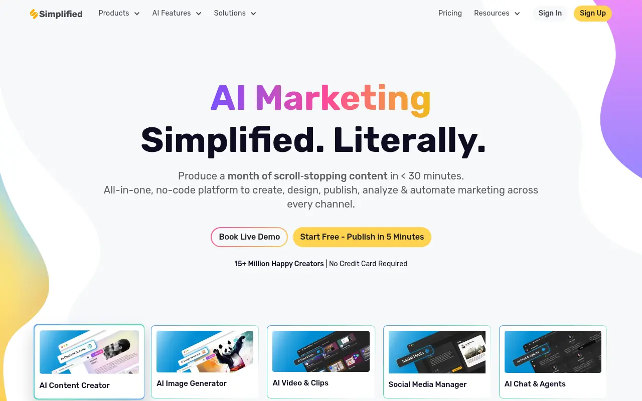 Simplified screenshot