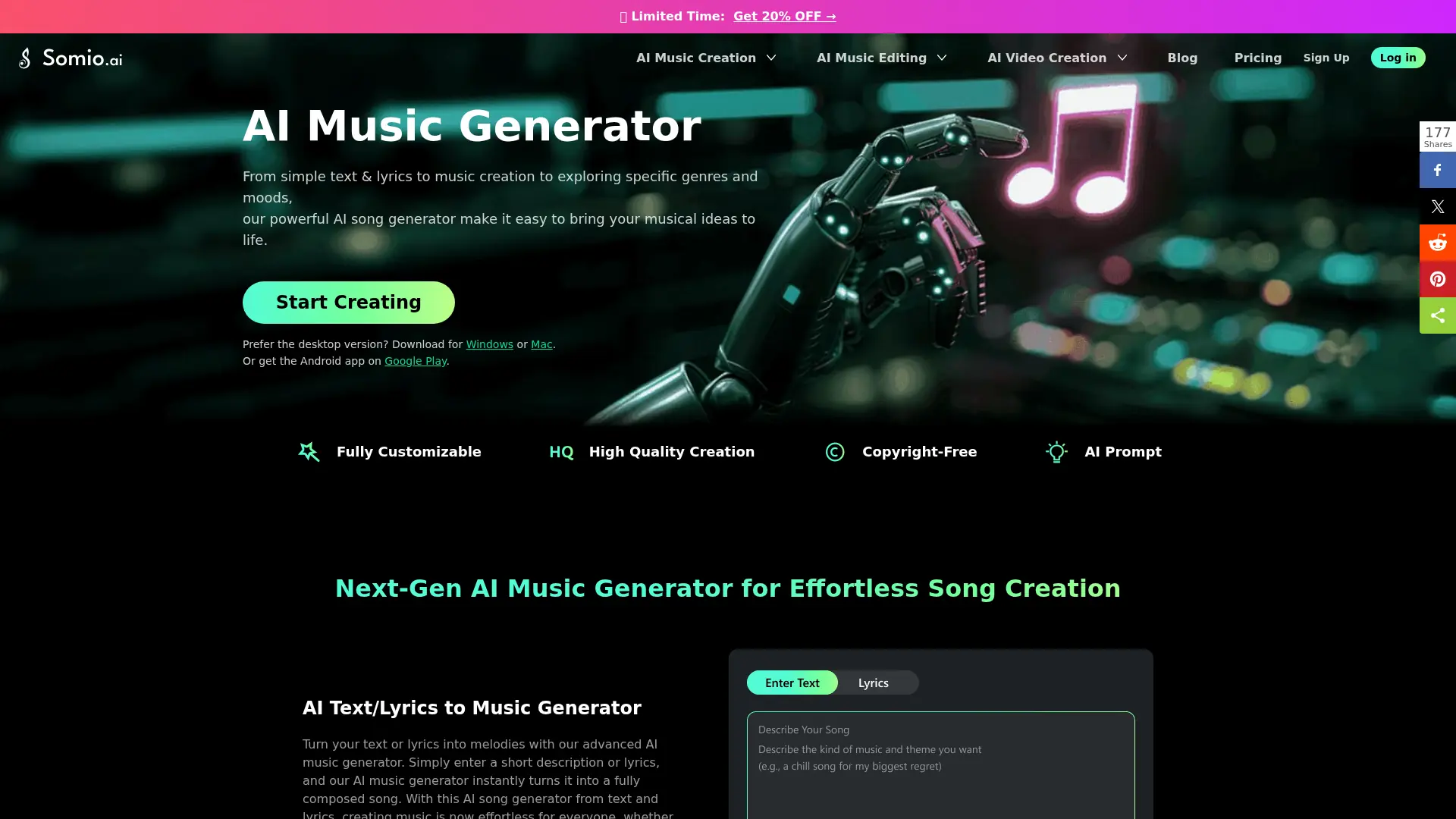 Somio AI screenshot