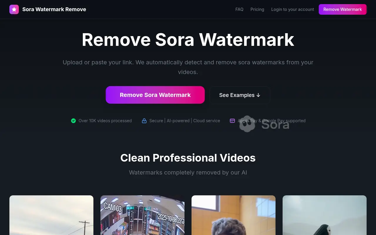 Sora Watermark Remove screenshot