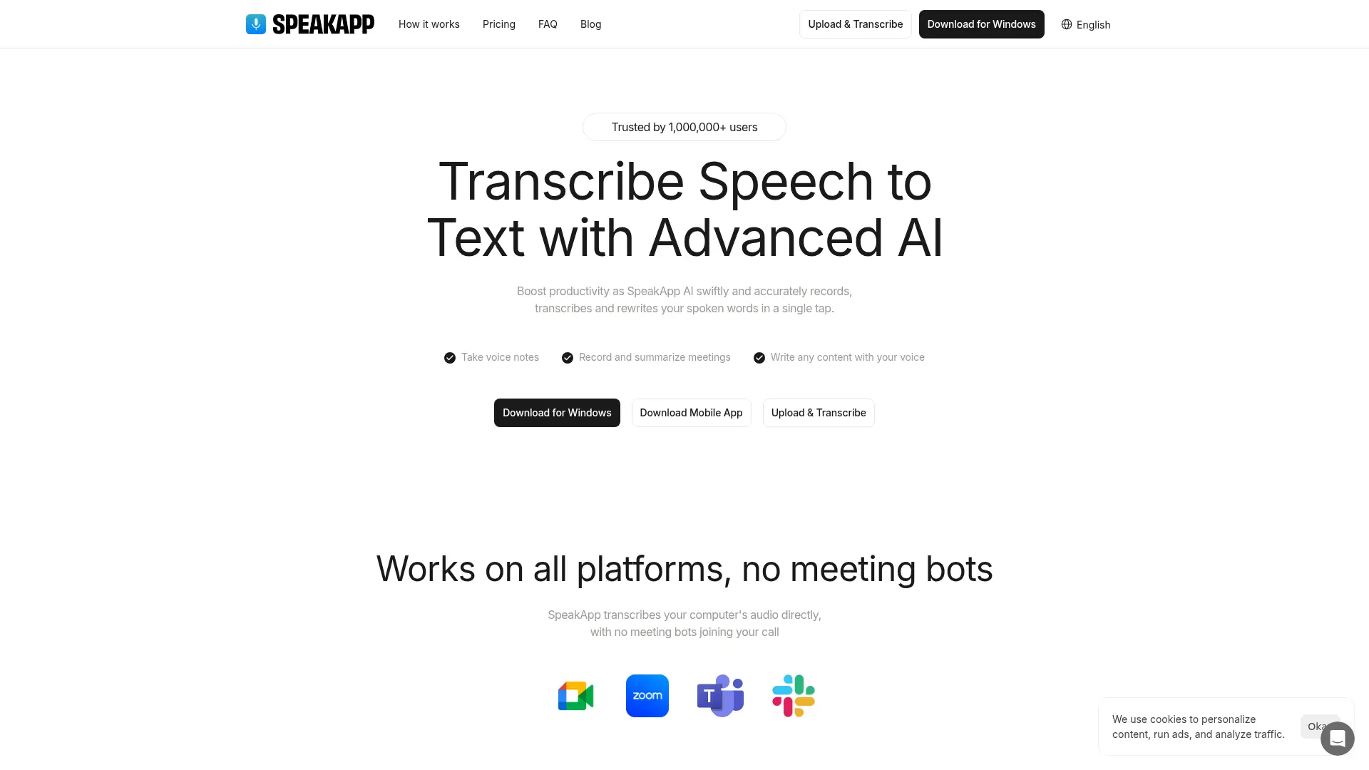 SpeakApp screenshot