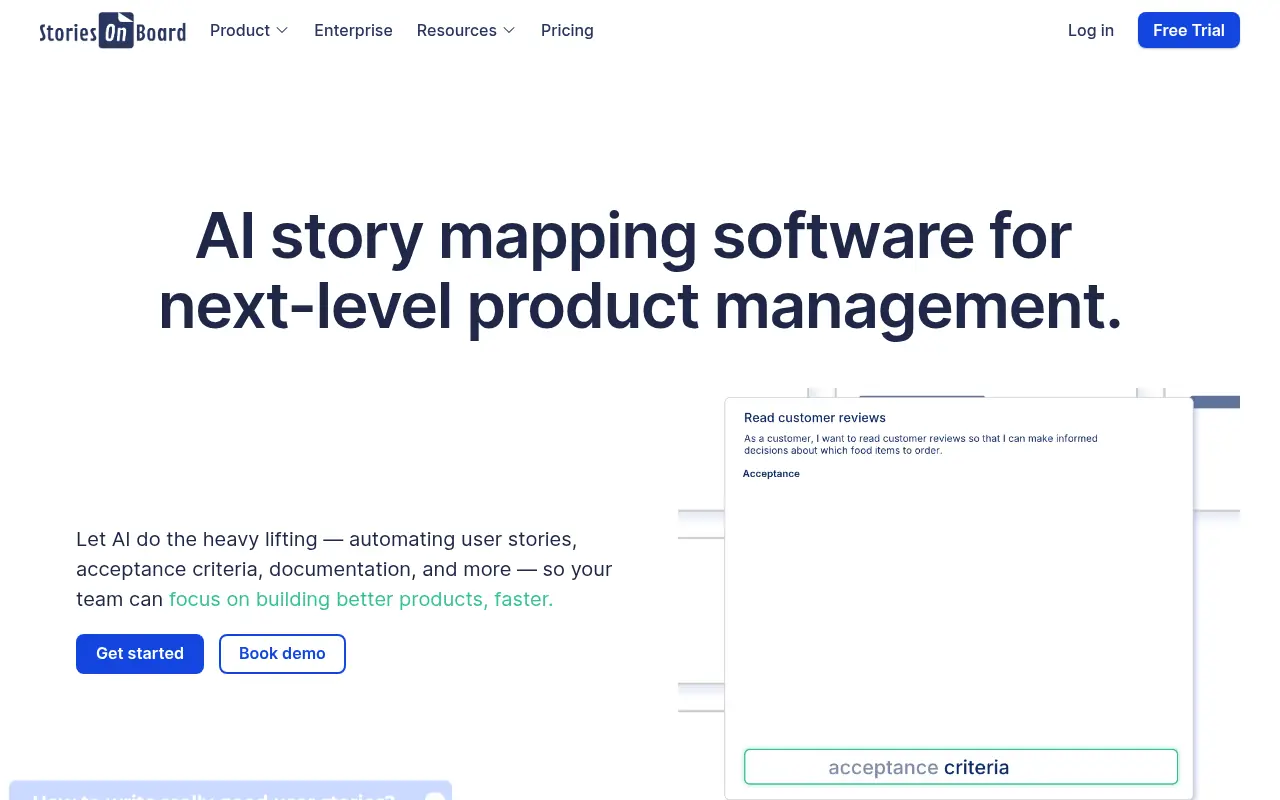 StoriesOnBoard screenshot