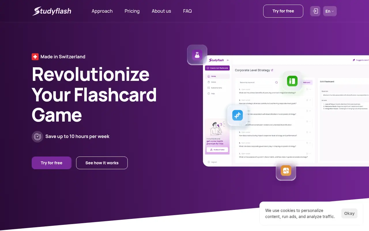 Studyflash screenshot