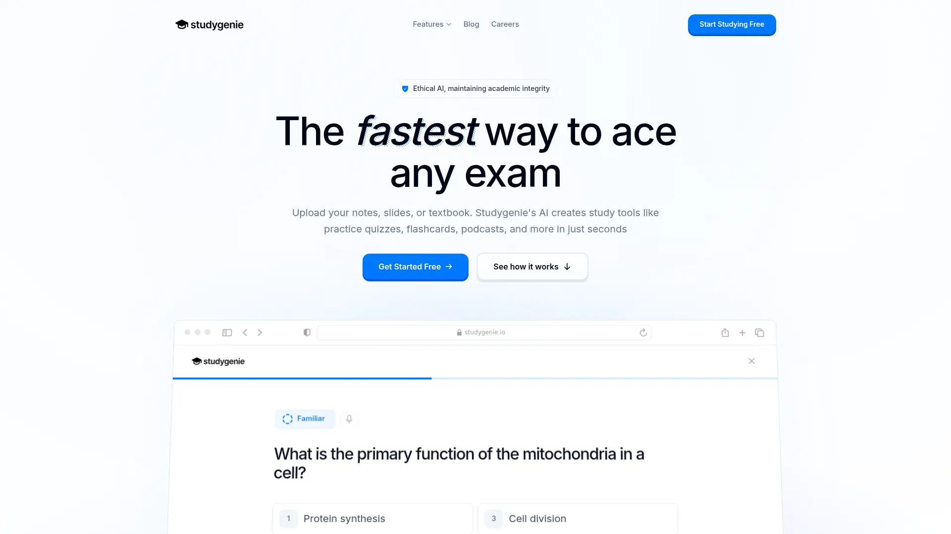 Studygenie screenshot