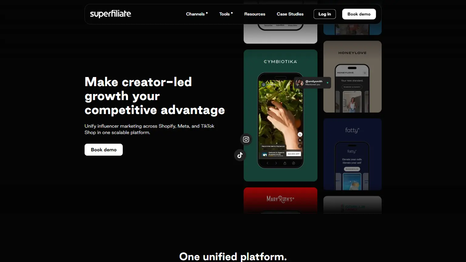 Superfiliate screenshot