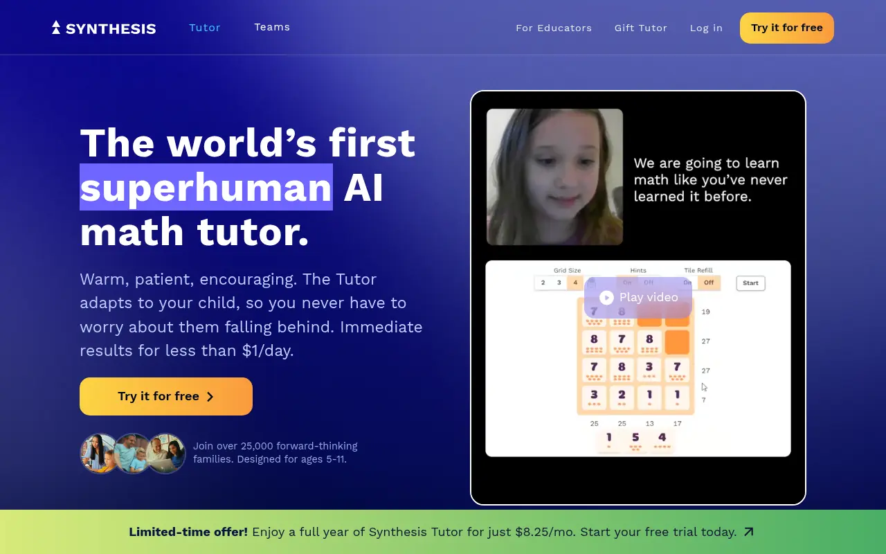 Synthesis screenshot