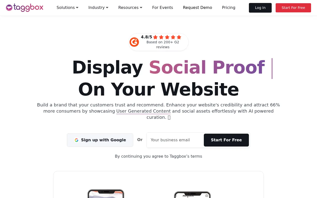 Taggbox screenshot