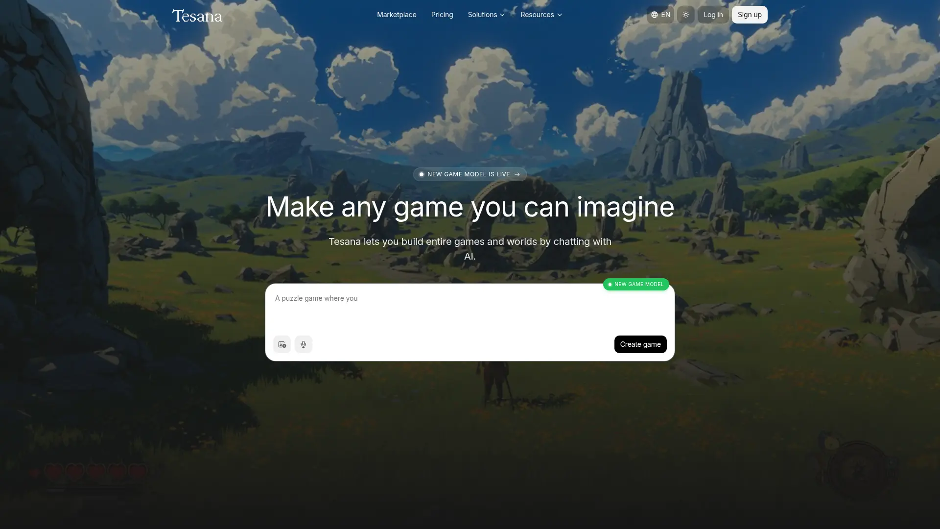 Tesana screenshot