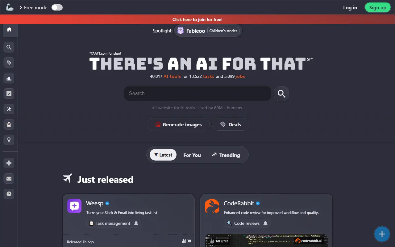 There's an AI for That screenshot