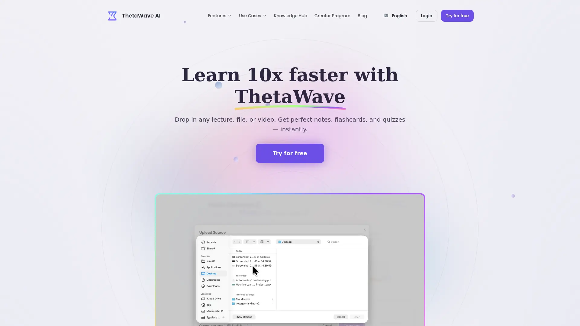 ThetaWave AI screenshot