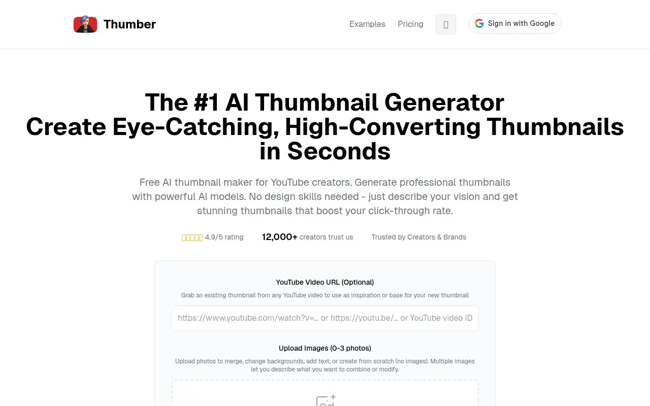 Thumber.app screenshot