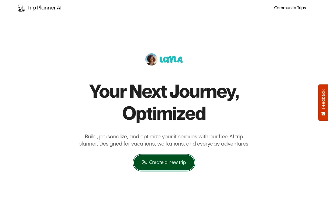 TripPlanner AI screenshot