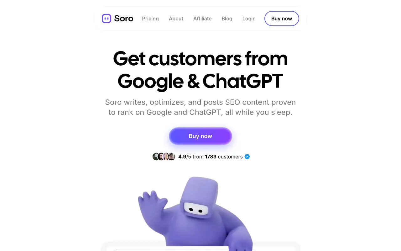 Soro screenshot
