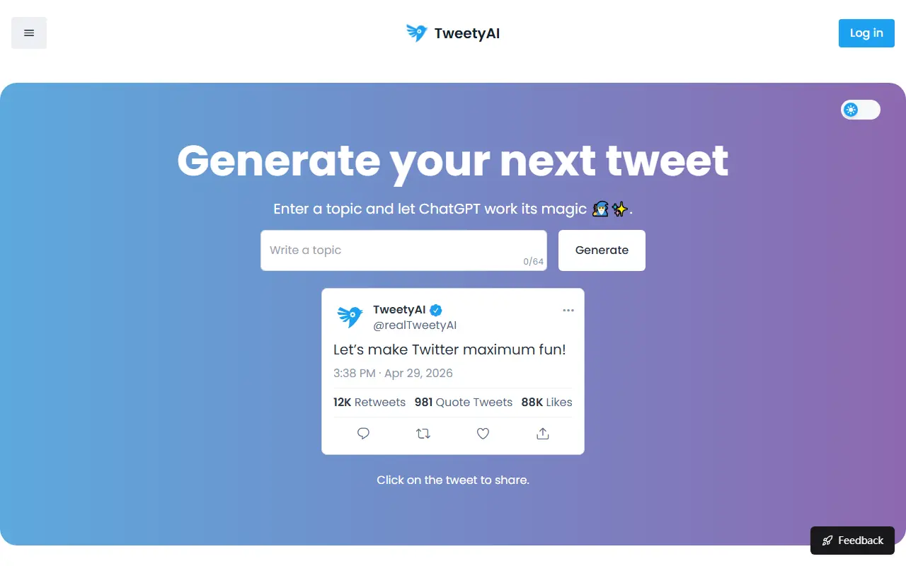 TweetyAI screenshot