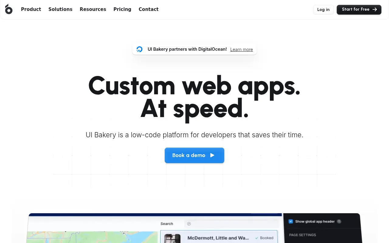 UI Bakery screenshot