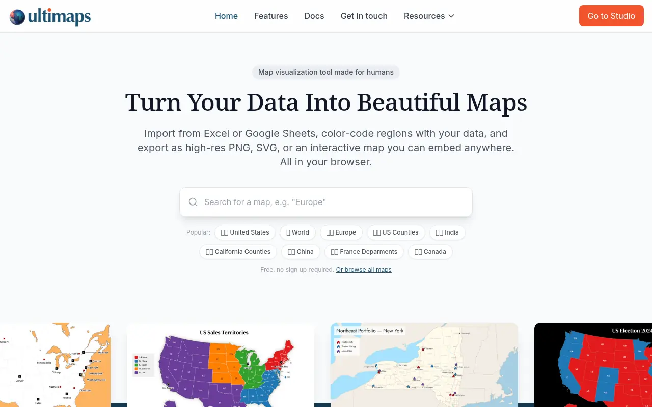 Ultimaps screenshot