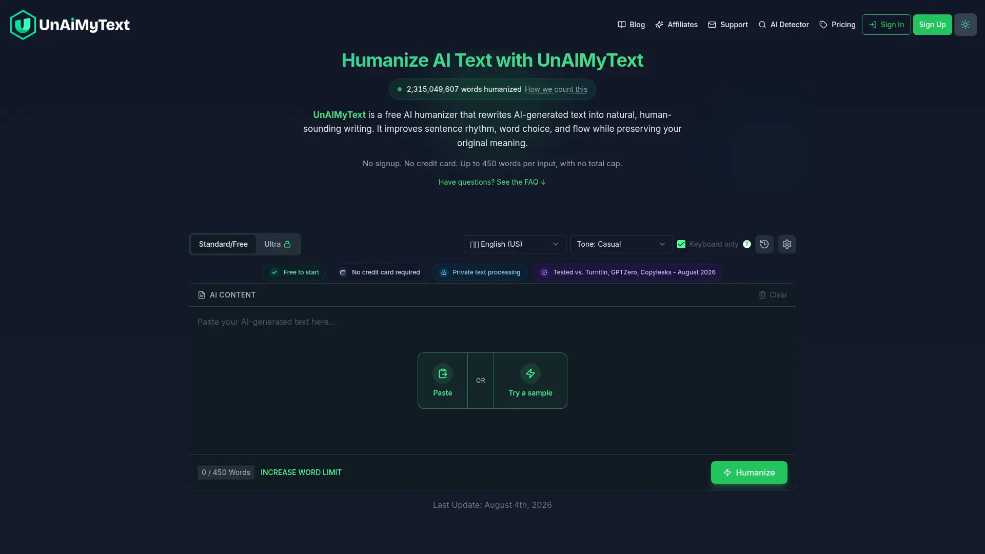 UnAIMyText screenshot