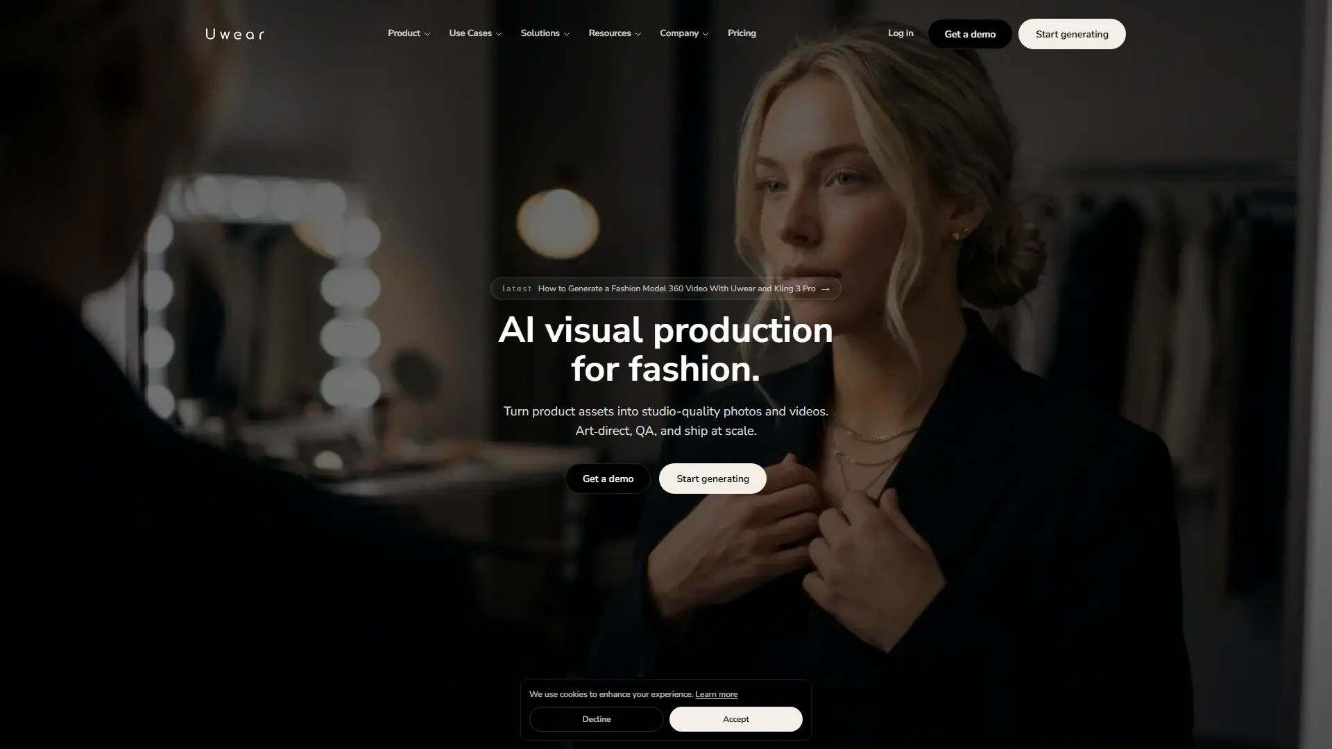 Uwear.ai screenshot