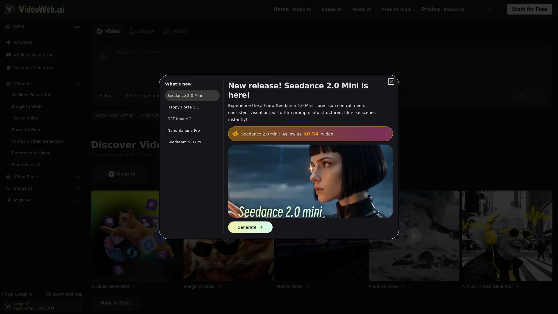 VideoWeb AI screenshot