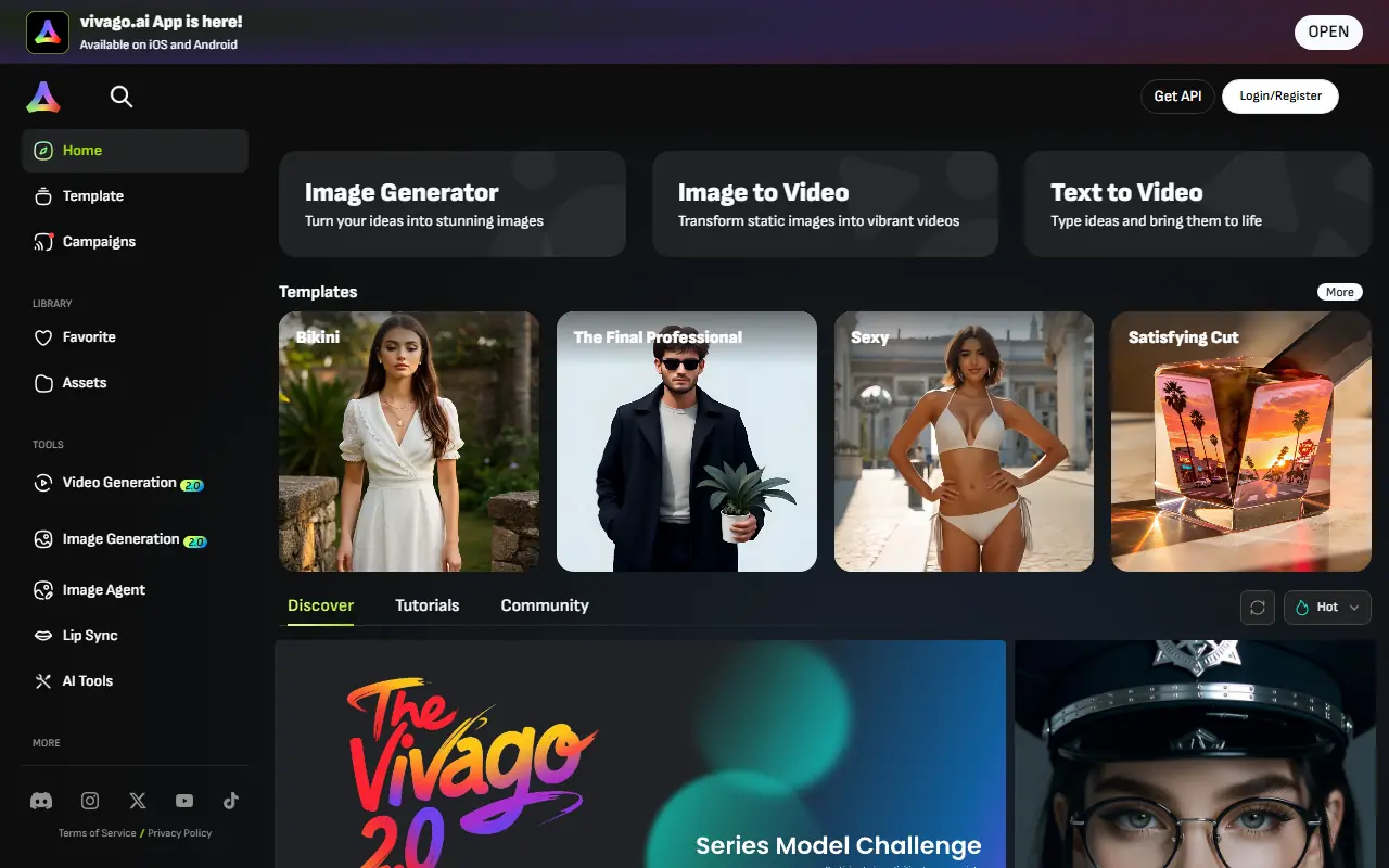 Vivago AI screenshot