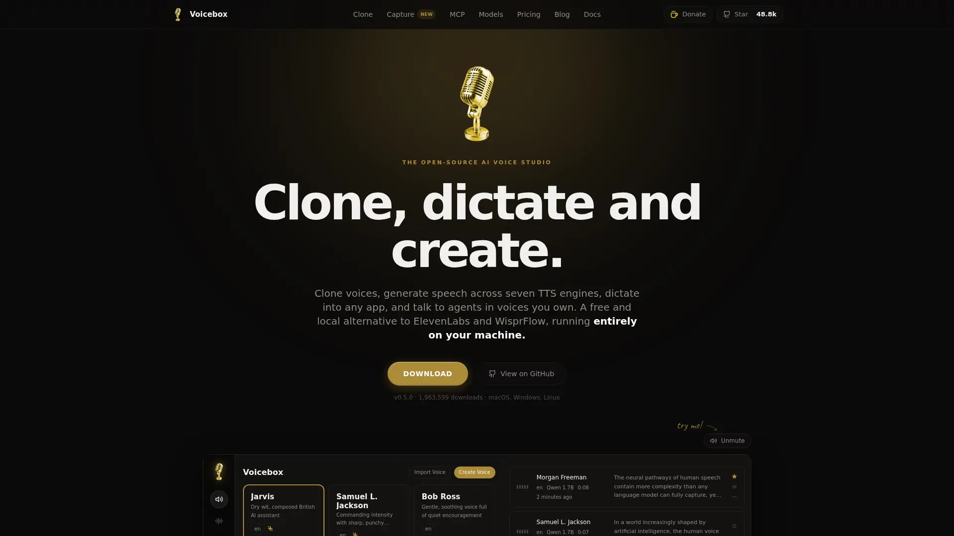 Voicebox screenshot