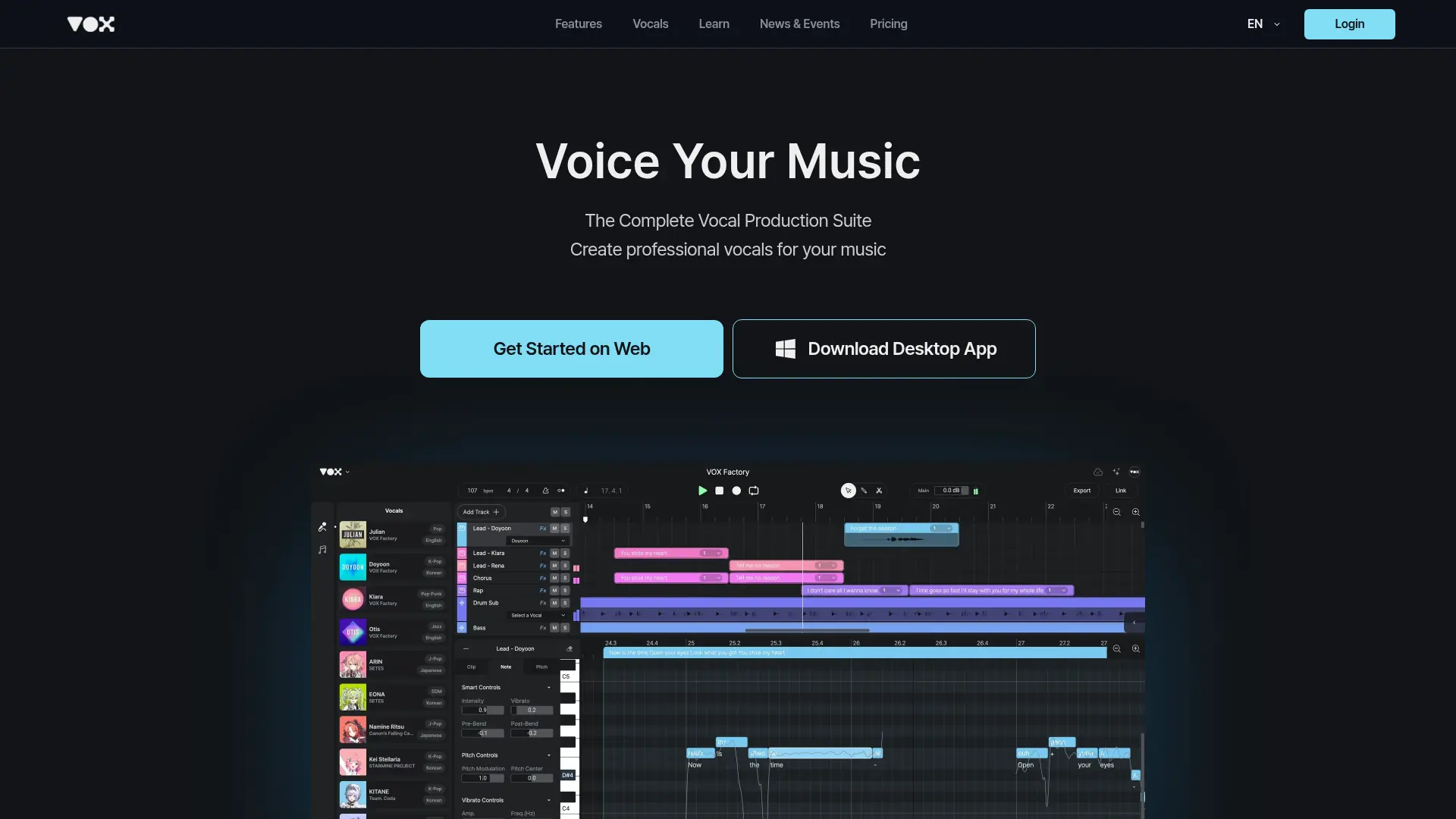 VOX Factory screenshot