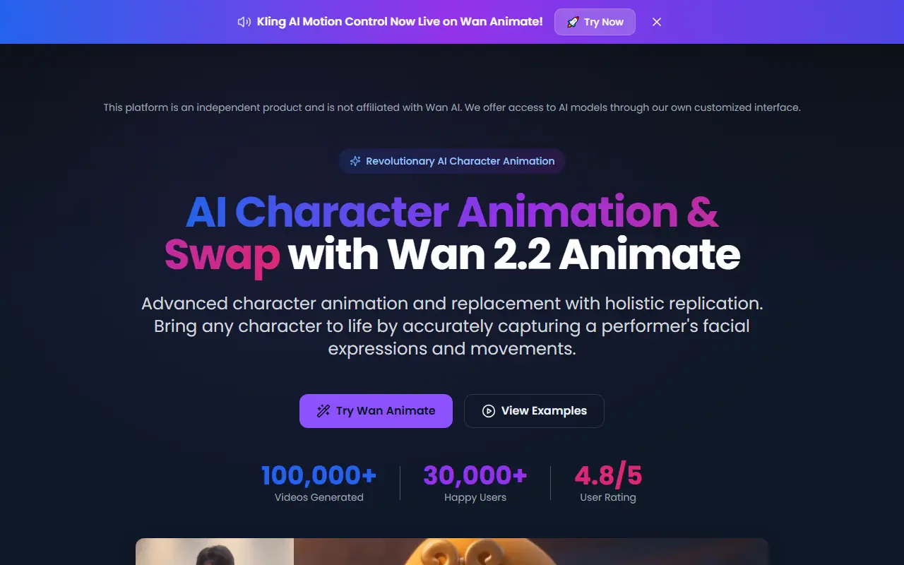 Wan Animate screenshot