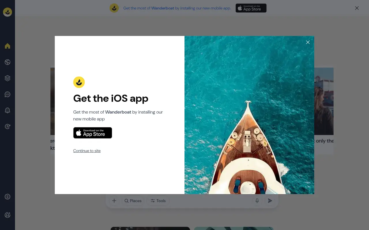Wanderboat AI screenshot