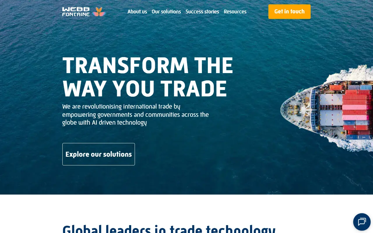 Webb Fontaine screenshot