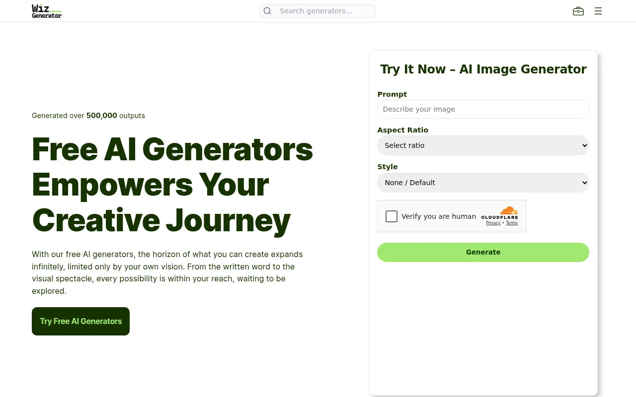 WizGenerator screenshot