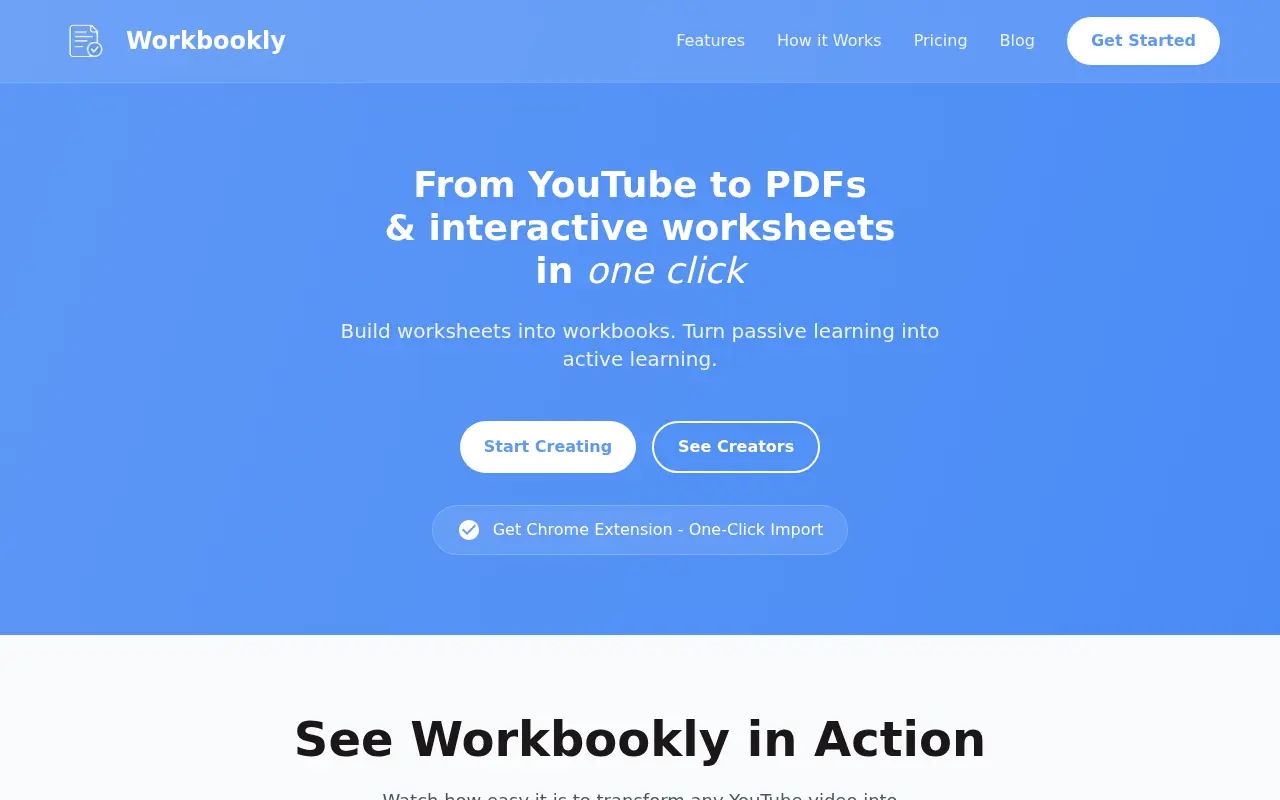 Workbookly screenshot