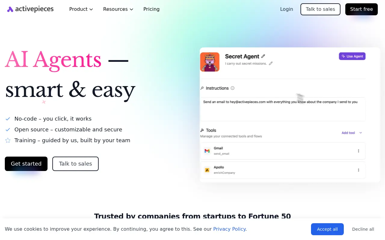Activepieces screenshot