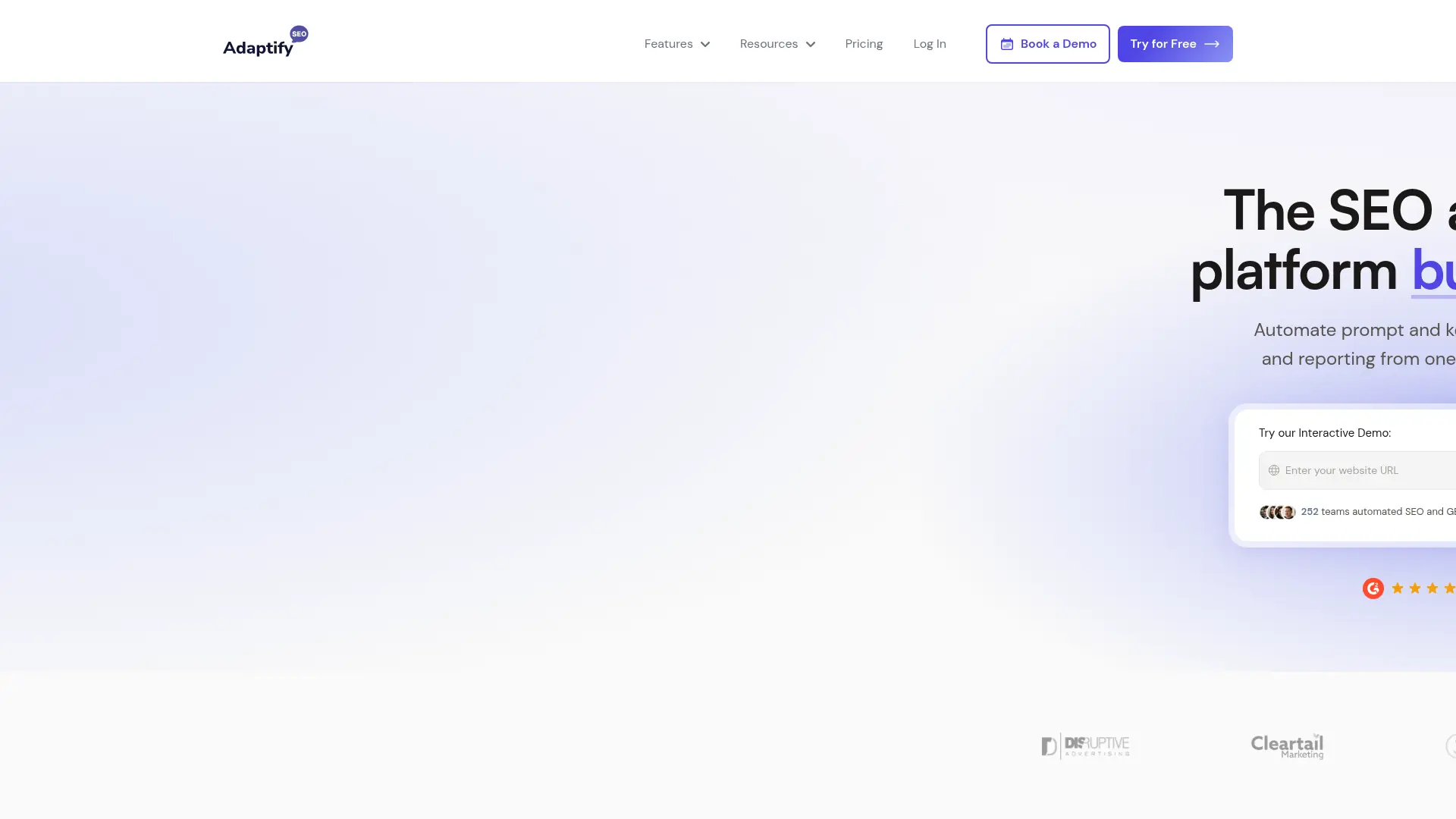 Adaptify SEO screenshot