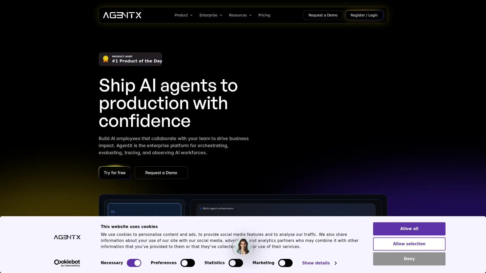 AgentX screenshot