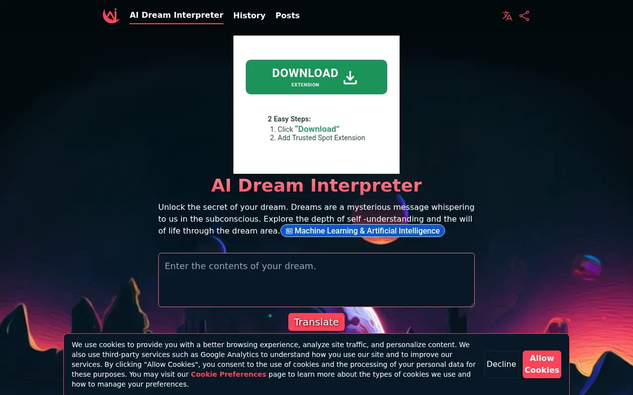 AI Dream Interpreter screenshot